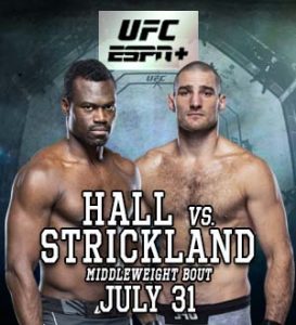 UFC on ESPN: Hall vs. Strickland @ UFC Apex, Enterprise, Nevada.